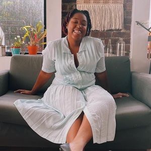 Vintage seafoam green dress